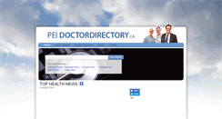 Desktop Screenshot of peidoctordirectory.ca